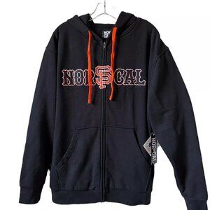 San Francisco Giants NOR CAL Hoodie Black Full Zip NWT 2XL